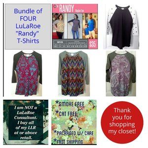 SALE 🔥 Bundle of 4 LuLaRoe Randy Baseball Tees